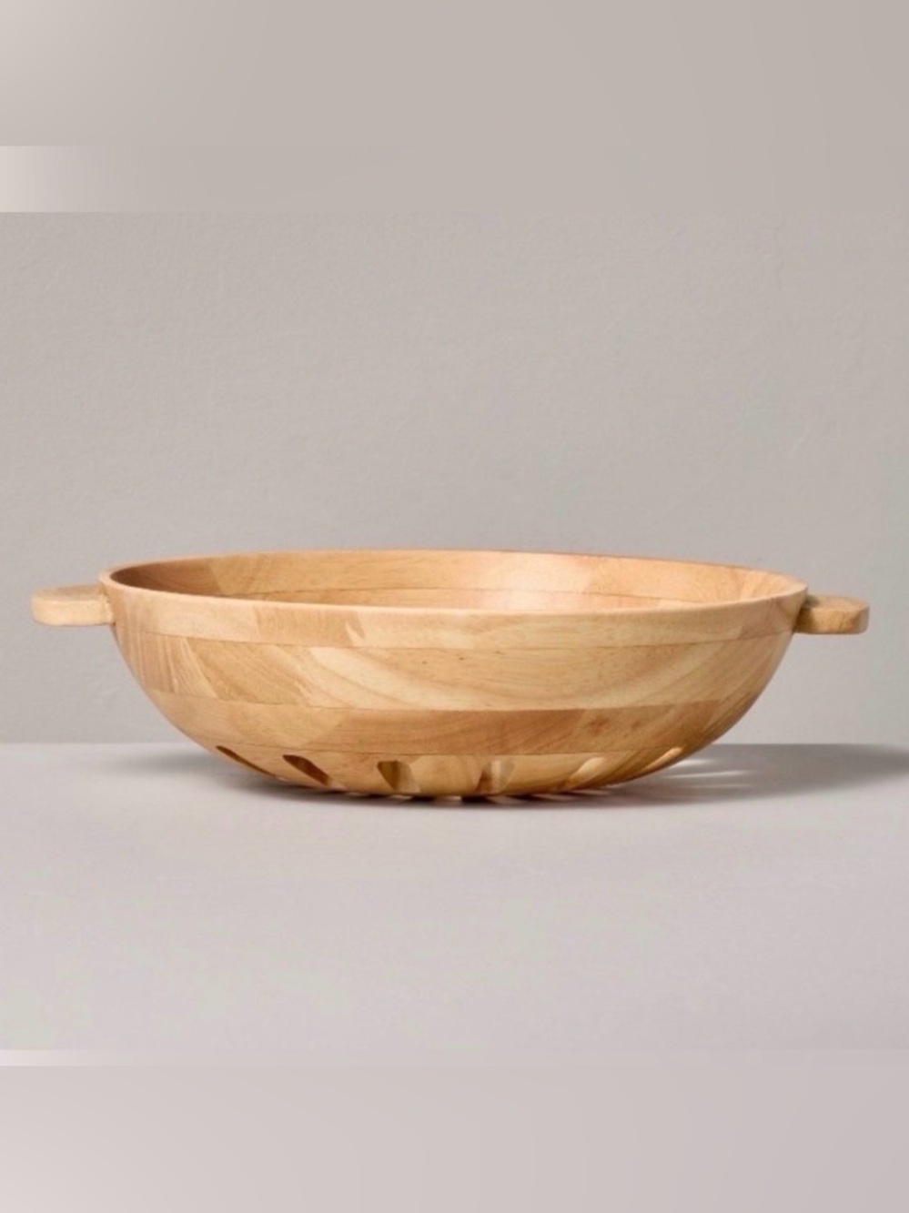 Hearth & Hand Wooden Decorative Bowl - Natural Wood Tone